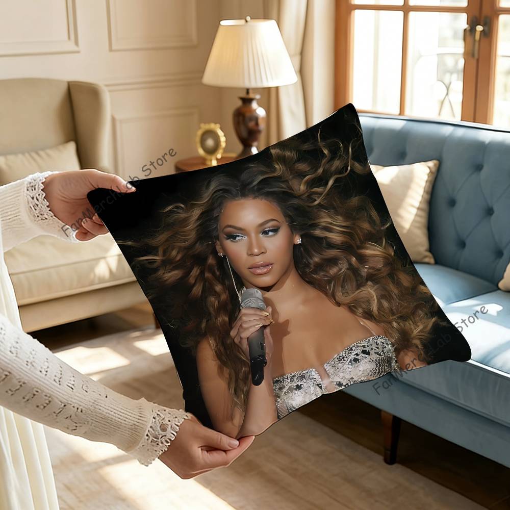 BBeyonce COWBOY CARTER Pillow Case Plush Fabric Soft Pillowcase Double Sided Print Sofa Cushion Cover Throw