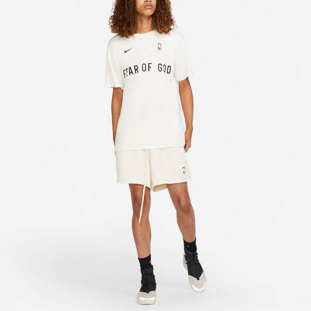 Nike x Fear Of God X NBA T Shirt Men's Light Ivory White CU4699-133