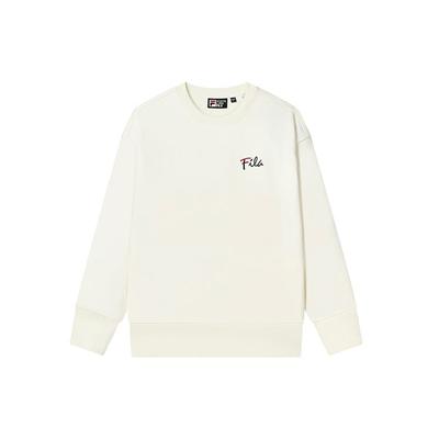 Fila Толстовки Унисекс Молочно-Белый Скругленный вырез Средняя Обычная F11U248201F-IV