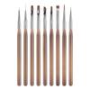 9 шт. набор кистей для дизайна ногтей гелевая кисть для маникюра акриловая УФ-гель-удлинитель ручка для лака для ногтей кисть для рисования DIY маникюр