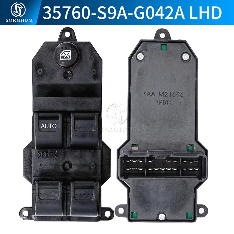 35760S9AG042A 35750SAA003 LHD RHD Master Power Window Switch For Honda CRV Jazz GD1 GD3 2002 03 2006 Civic 2001 2005 35750SAEP03
