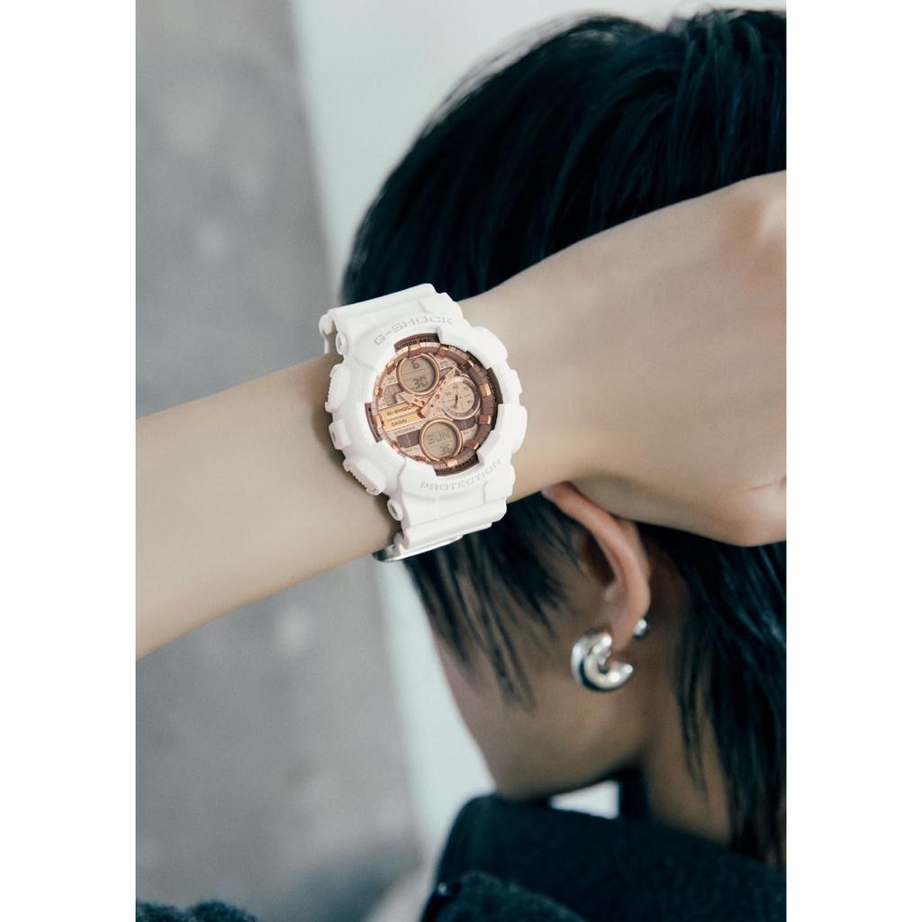 Casio Женские часы G-Shock GMA-S140PG-7AJF Белые Экологичный материал Модель из Японии