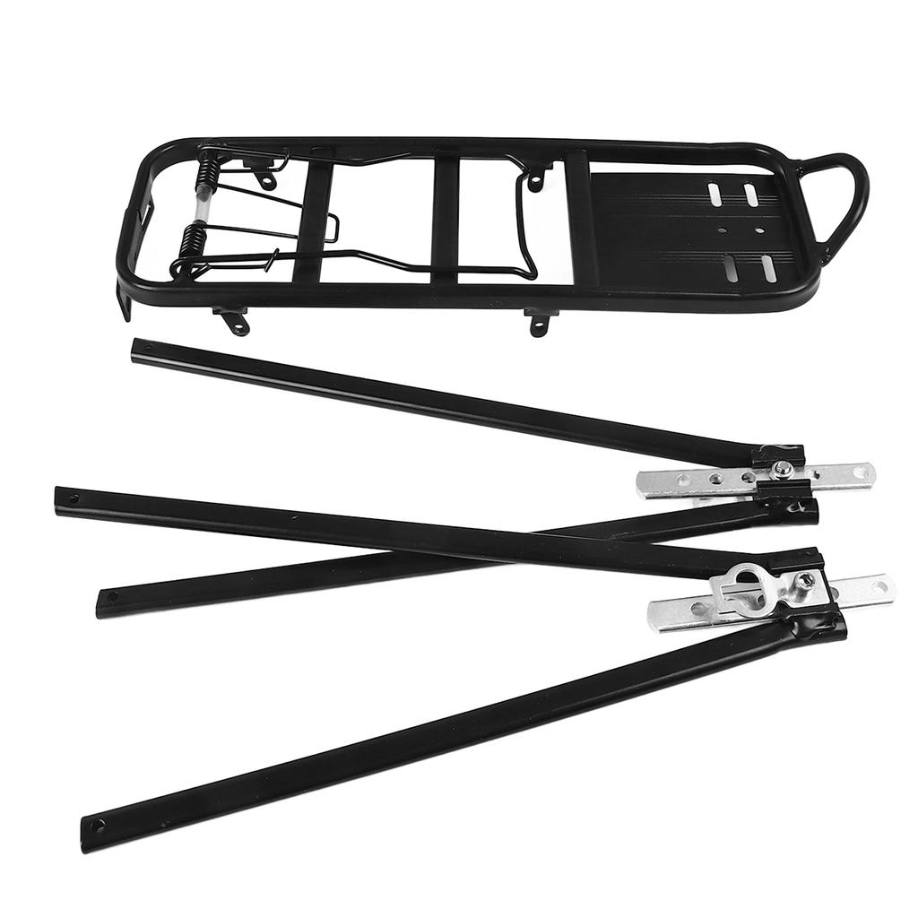 Rear Bike Rack Cargo Rack 154lb Load Aluminium Alloy Touring Carrier for V Brake Disc Brake MTB