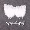 Newborn Baby White Angel Wings Headband Costume Photo Props Decoration