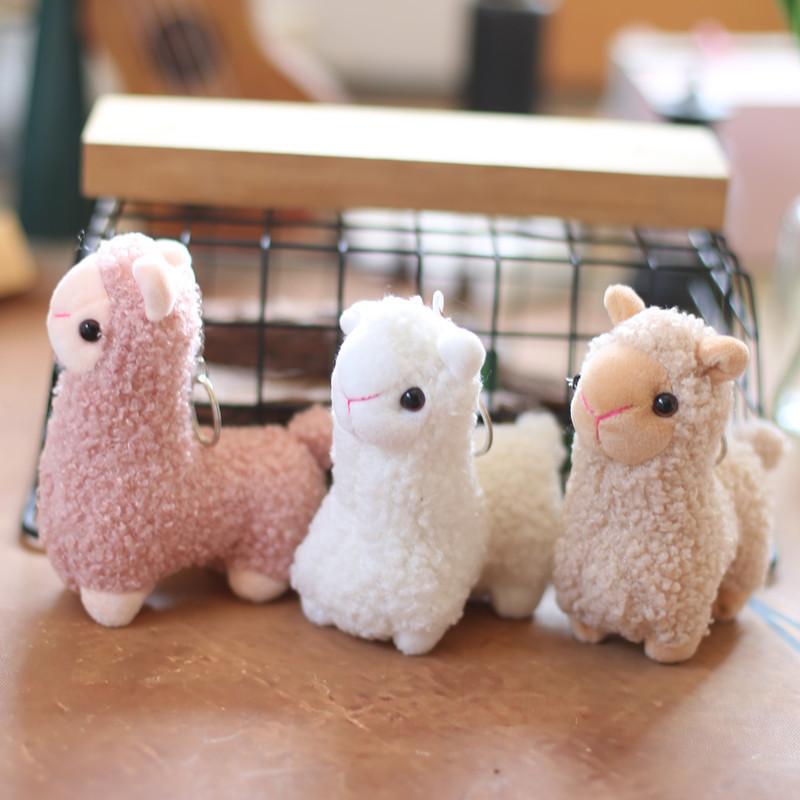Fluffy And Adorable Alpaca Plush Keychain Ideal For Decorating Bags And Keys