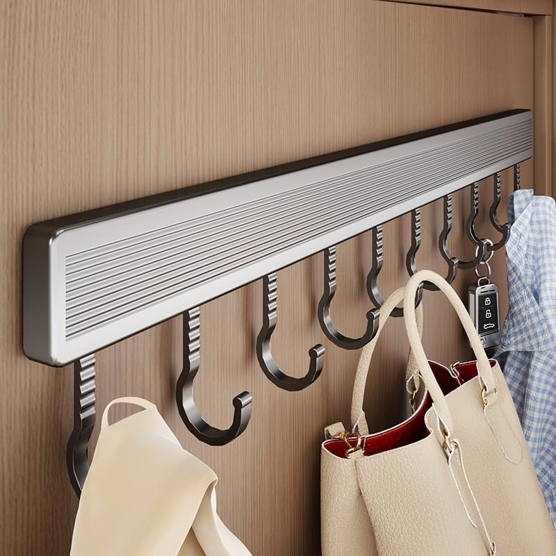 Набор настенных крючков из космического алюминия с прочным клеем, без сверления, подходит для ванной комнаты и хранения в шкафу
