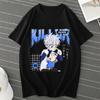 Футболка аниме Hunter X Hunter Killua Zoldyck для мужчин и женщин повседневная модная футболка Harajuku с коротким рукавом и круглым вырезом большого размера унисекс