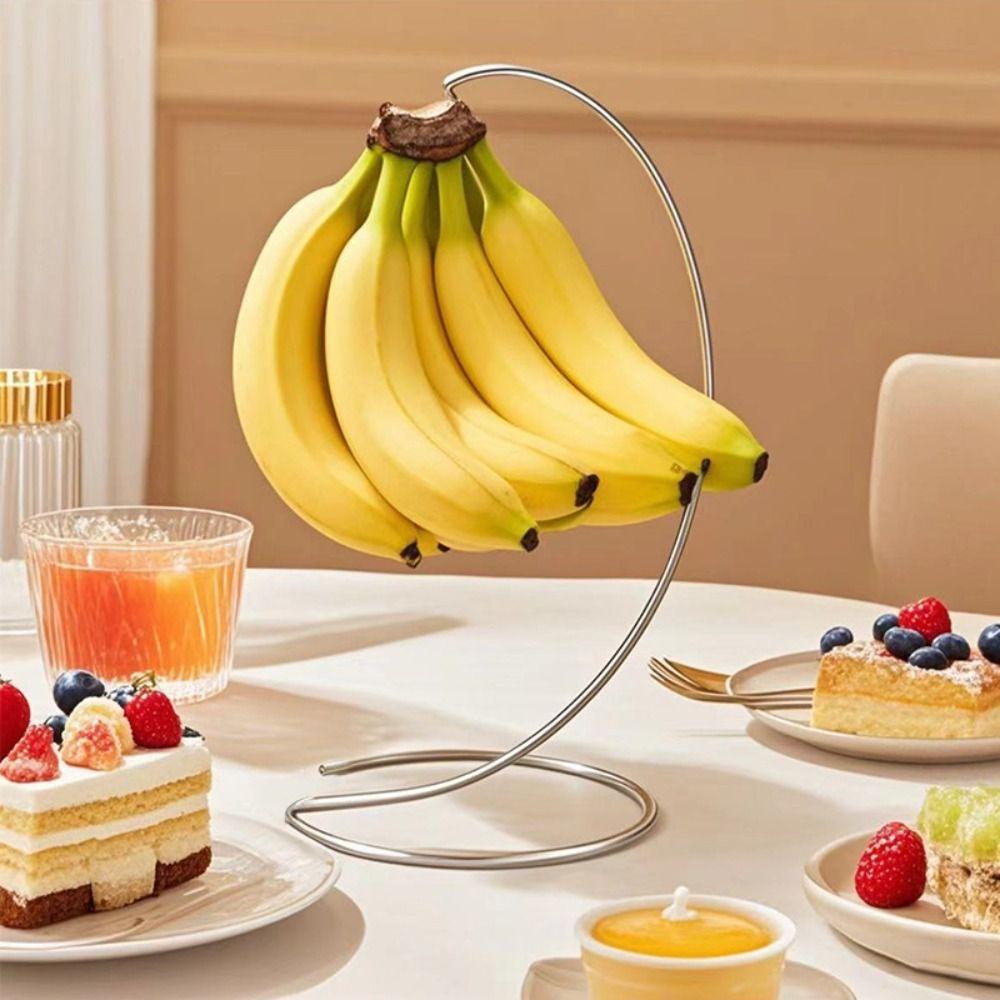 Creative Metal Banana Rack Keep Bananas Fresh Fruit Display Hanger for Fruit,Mugs,Keychains