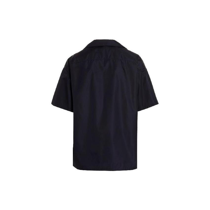 PRADA Shirts Men's Dark Blue Lapel Moderate Other SC608-1WQ8-F0SVF-05