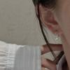 VENTFILLE 925 Sterling Silve Hoop New Chinese Style Earring for Women Versatile Seed Texture Sensation Jewelry Gift Dropship