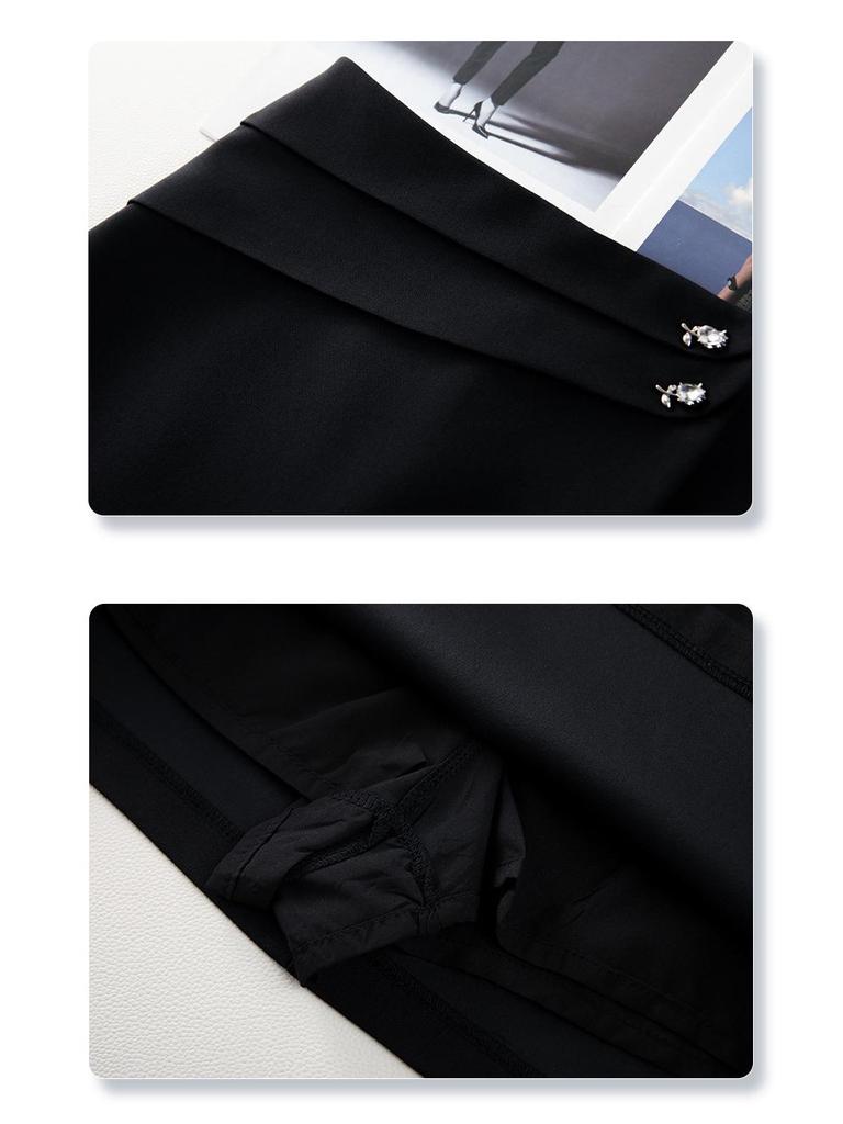 Women's White A-Line High Waist Midi Skirt - Spring 2025 Collection, Slimming and Bodycon Style