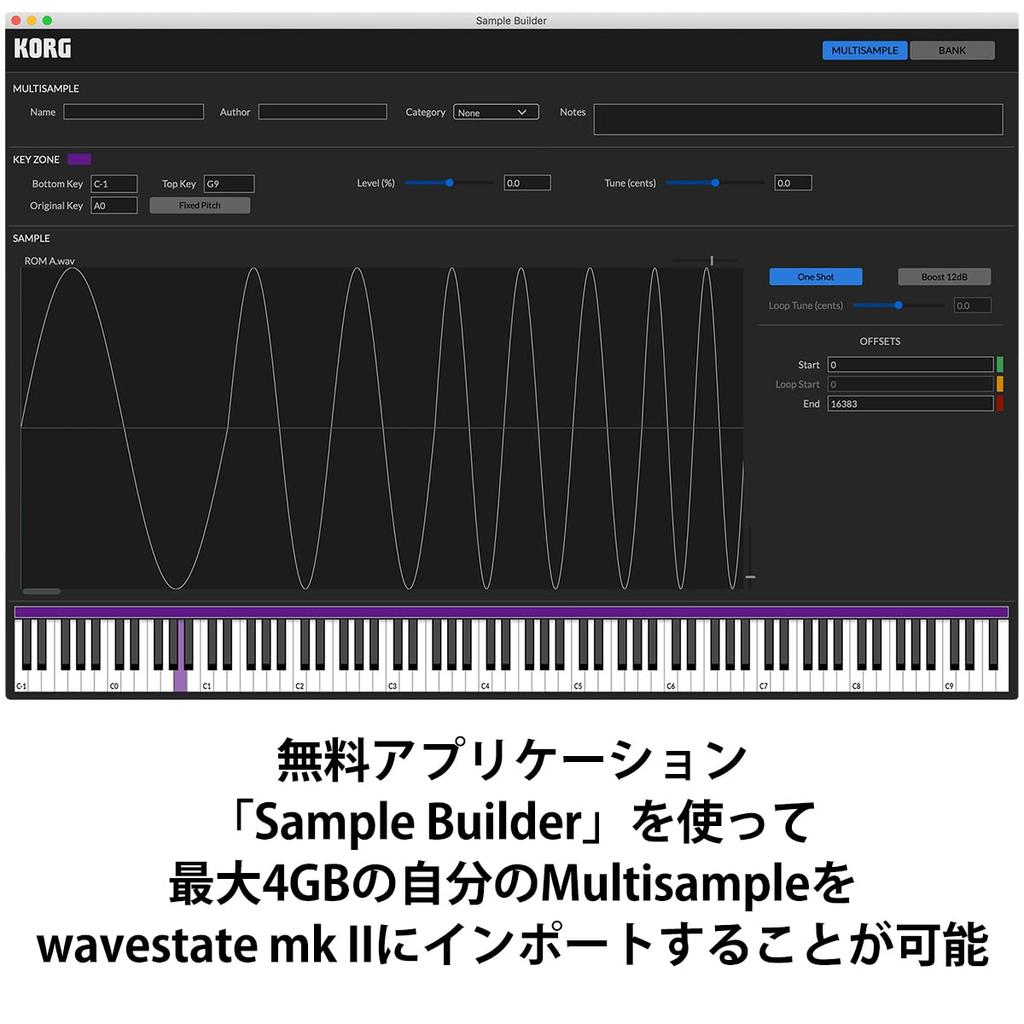 KORG Korg Synthesizer Wavestate Mk II Maximum Stereo 96 Voices Wave Sequence