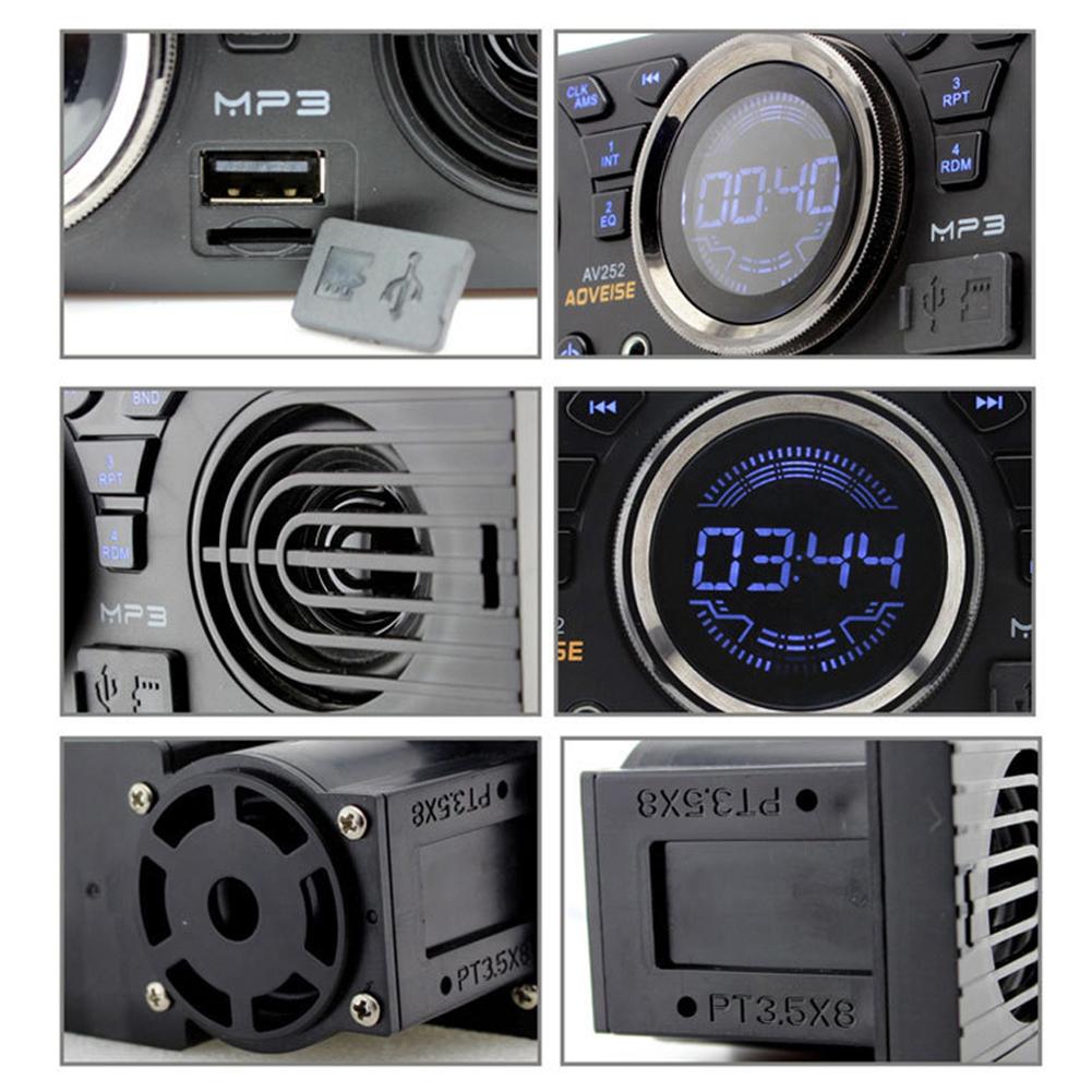 MP3-плеер Автомобильный FM-радиоприемник Поддержка TF MINI USB AUX Интерфейс Автомобильный ресивер Аудио Мультимедиа Плеер Совместимость с Bluetooth