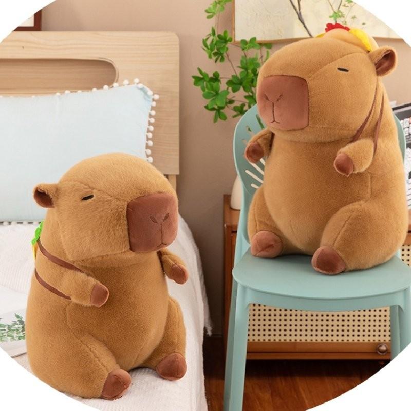 Hamburger Backpack Capybara Plush Toy Room Decoration Children Gifts Christmas