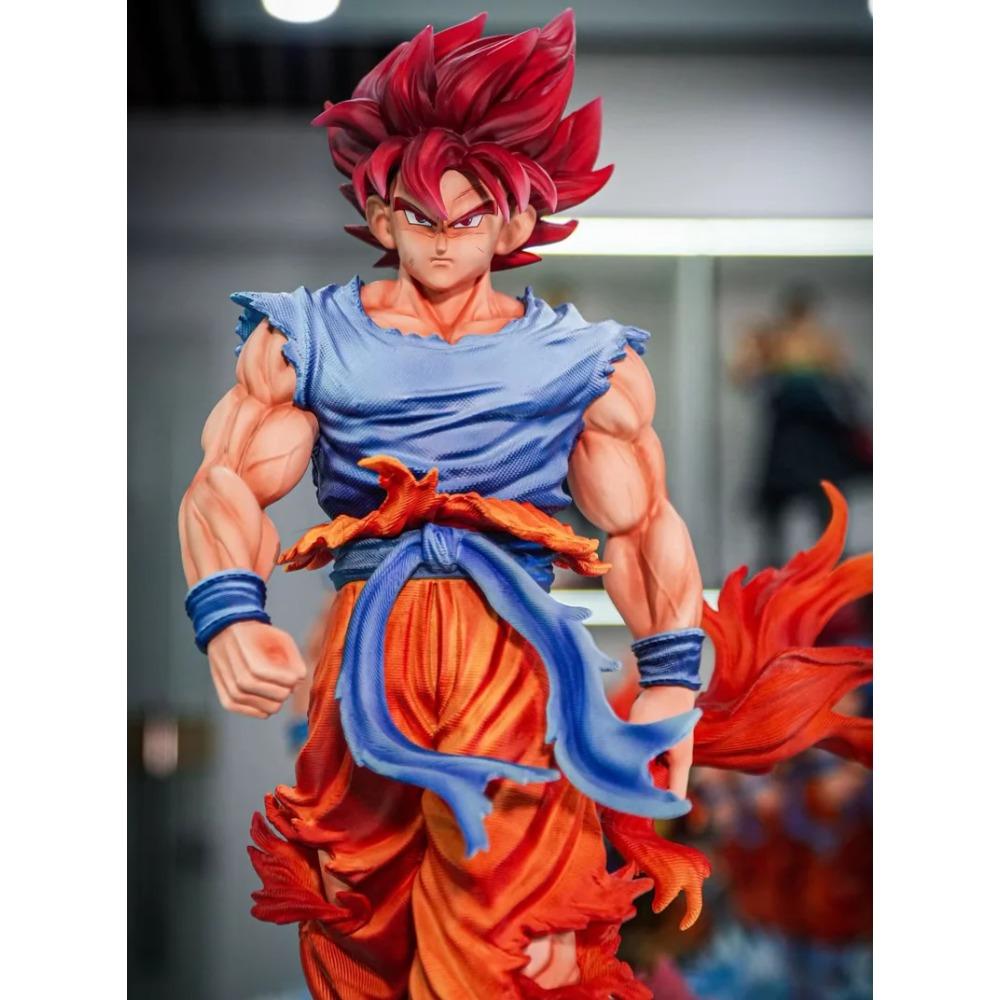 Jt Kirin Super Blue Goku GK Dragon Ball Гаражный Пакет 35см Статуя Украшение Аниме Фигурка Двойная Сменная Голова Игрушка Жуткий Праздник Подарки для Мальчиков