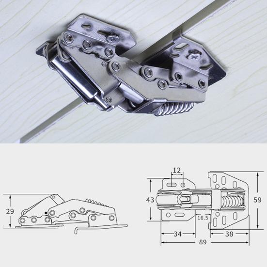4-дюймовый гидравлический шарнир, высокопрочный прочный пружинный шарнир, дверная фурнитура для шкафа, мебельная фурнитура, бытовая техника