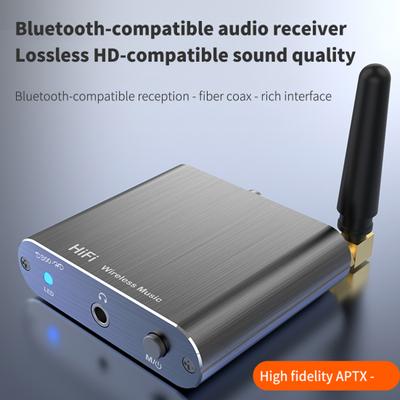 Bluetooth-совместимый 5.2 Приемник 15M Дальность действия Объемный Звук aptX Низкая Задержка Оптический AUX 3.5MM Коаксиальный Автомобильная Стереосистема Динамик Беспроводной Аудио Адаптер