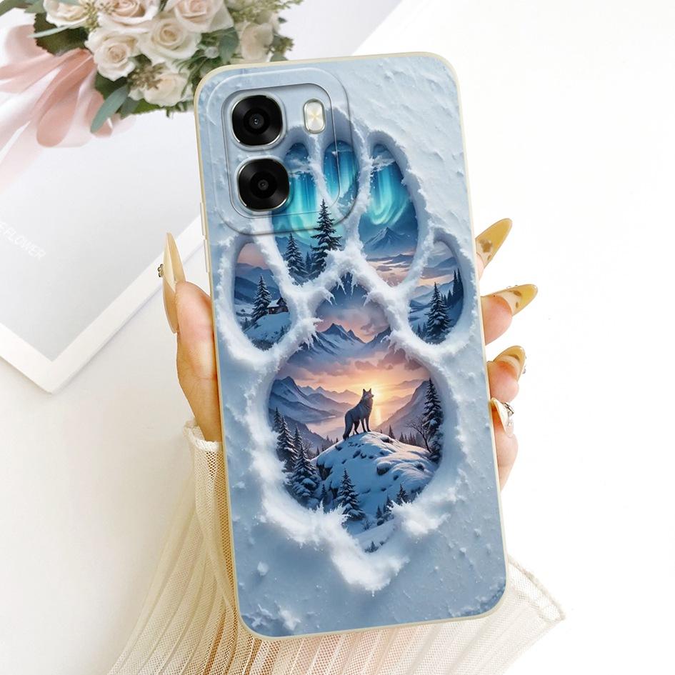 Чехол для OPPO A6x CPH2783 Модный закат Расписной Мягкий Жидкий Силикон Чехол для Телефона Для OPPO A6t Pro OPPOA6t 4G CPH2853 Задние Чехлы