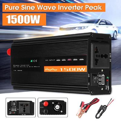 Инвертор чистой синусоиды 1500 Вт 50 Гц DC12V/24V/48V в AC220V Преобразователь мощности Бустер для автомобильного инвертора