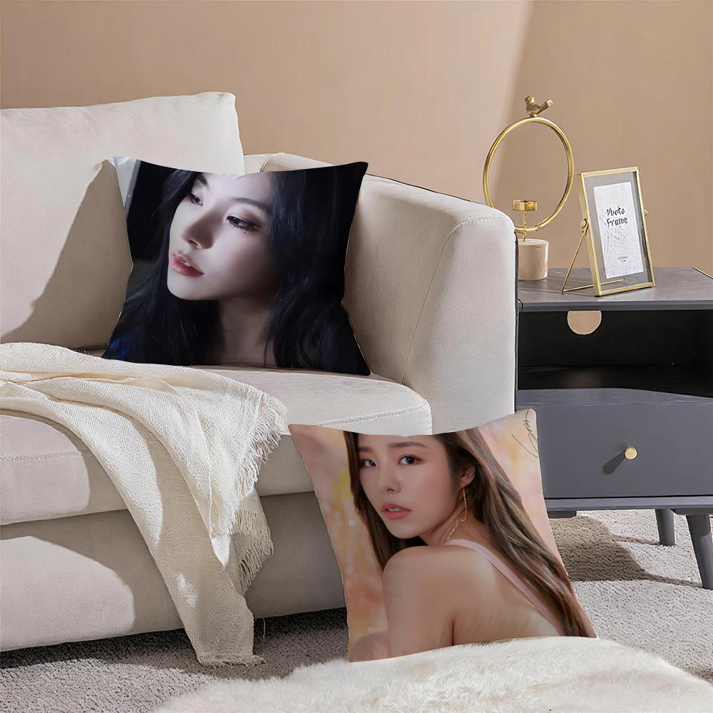 singer soulful WWheein JJung WWheein Cushion Cover Throw Pillow Cover Hidden Button Durable Polyester Chair Cushion