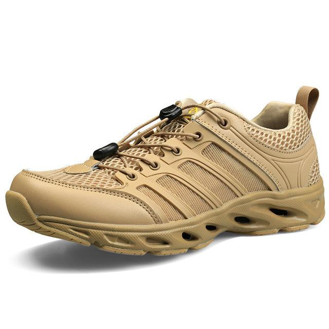 Спортивная обувь для кемпинга на открытом воздухе для мужчин, тактическая походная обувь для лета с дышащим водонепроницаемым покрытием