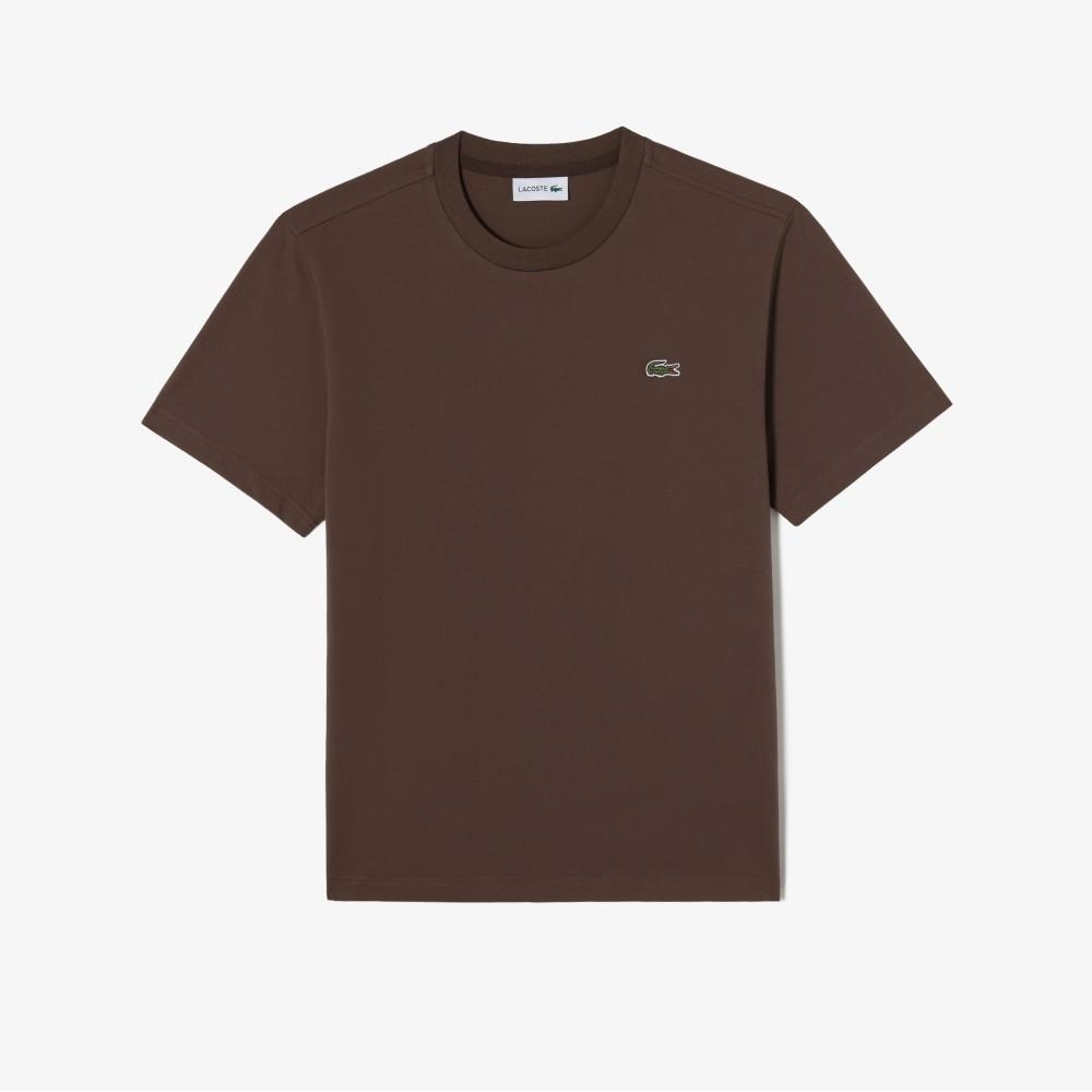 Lacoste Мужская базовая футболка с круглым вырезом и коротким рукавом TH380E-56G3LA