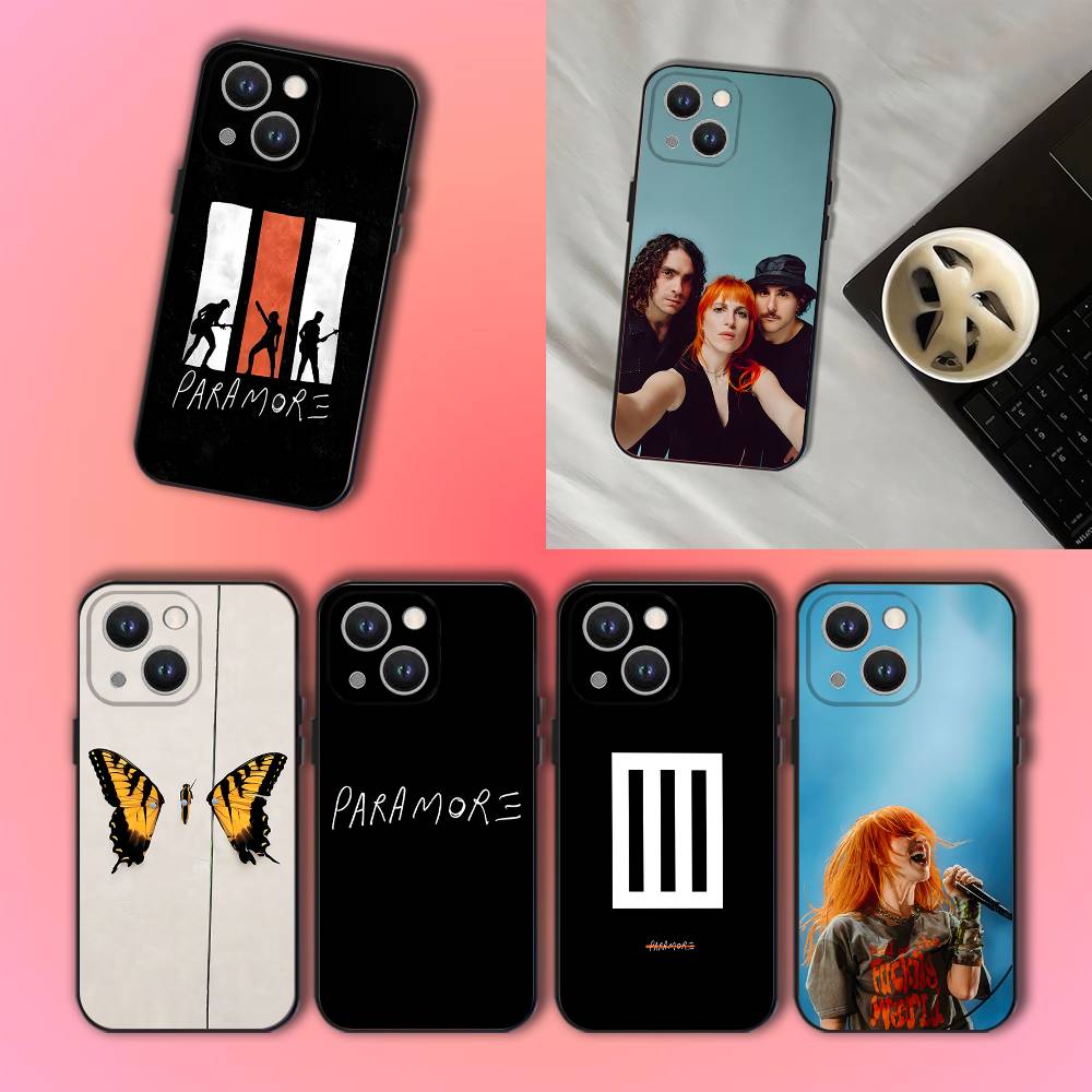 Черный мягкий чехол для телефона с изображением группы P-ParamoreS Для iPhone 17,16,15,14,13,12,11,Pro,XS,Max,XR,Plus,E,SE4,Mini