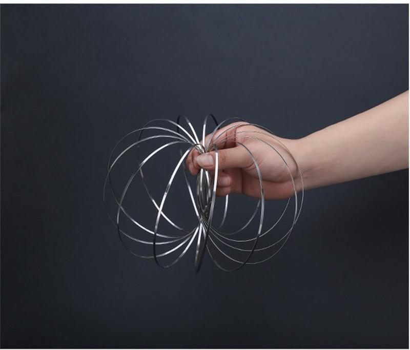 New Magic Ring Toroflux Torofluxus Flowtoy Amazing Flow Ring Toys Kinetic Spring Toy Funny Outdoor Game Intelligent Toy Fidget