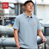 Мужская рубашка-поло Hodo с коротким рукавом, устойчивая к складкам, простая в уходе