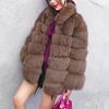 Women'S Fashion Faux Fur Long Coat Autumn And Winter Casual Warm Jacket