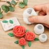 4 шт. Силиконовая форма для цветов, DIY форма для изготовления свечей-роз, мыла, Гибкая форма из эпоксидной смолы для шоколада, Выпечки, Поделок, Подарка