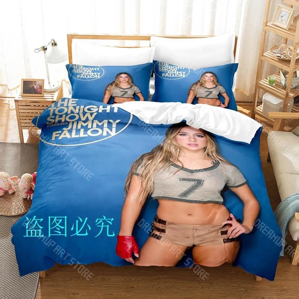 3D Print Tate McRae Bedding Set Single Twin Full Queen King Size Bed Set Aldult Kid Bedroom Duvetcover Sets Anime Bed Sheet