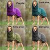 New Soft Towelling Greyhound Costumes Pet Sleepwear Coat Harness Vest Pitbull Hoodies Jacket Dog Warm Apparel