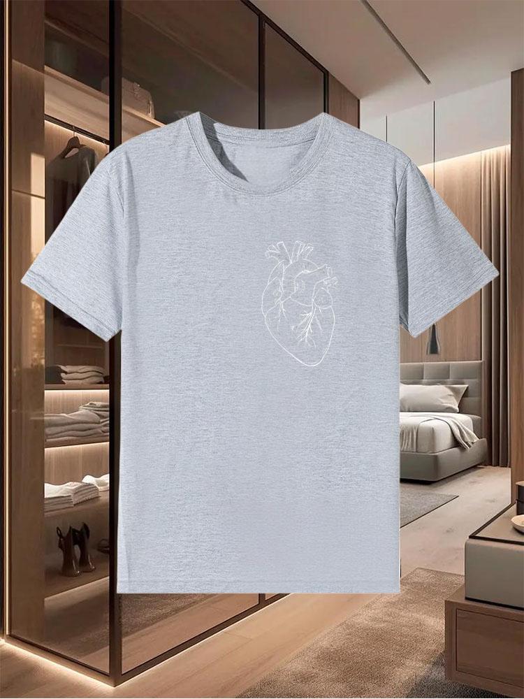 Летние мужские футболки из чистого хлопка с дизайном рукавов, предлагающие повседневный, универсальный и модный вид в качестве верхней одежды