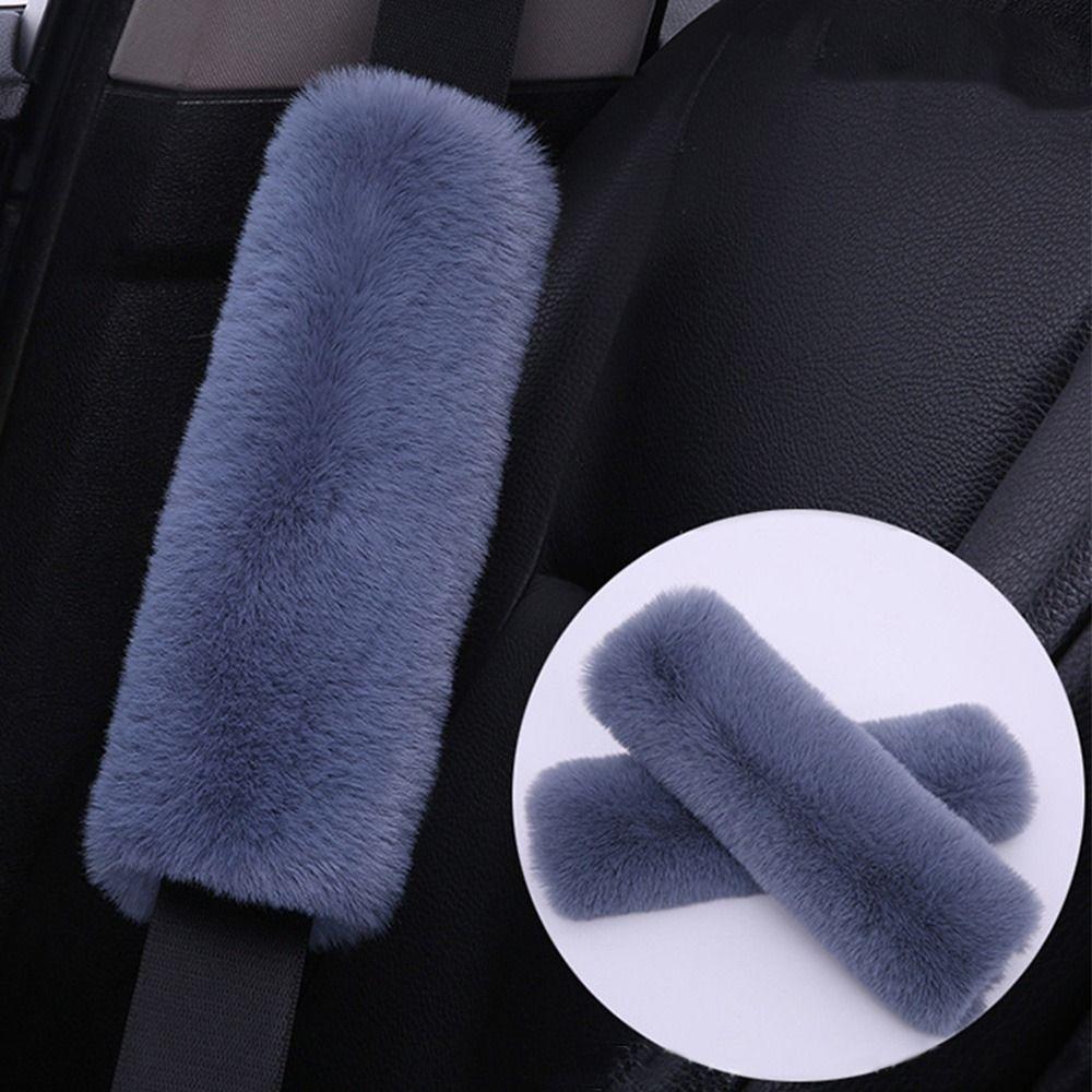 Плюшевая накладка на плечо ремня безопасности, регулируемая защита плеча, аксессуары для салона автомобиля, детская