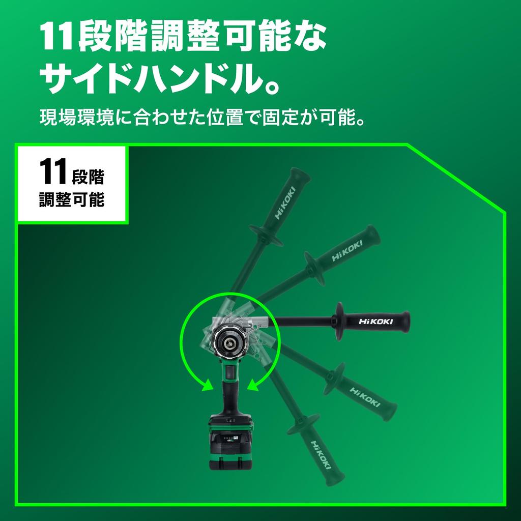 HiKOKI 36V Cordless Vibration Driver Drill DV36DC with Maximum Torque of Includes 1 and Case (XPSZ) 155Nm, Battery, Charger,