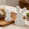 Flexible Easter Rabbit Silicone Mold Non-Stick DIY Candle Mold Resin Casting Molds  Offices Decor