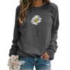 Vintage Sunflower Printed Pullovers Women Christmas Casual Loose Thin Hoodie Ladies 3d Sweatshirt