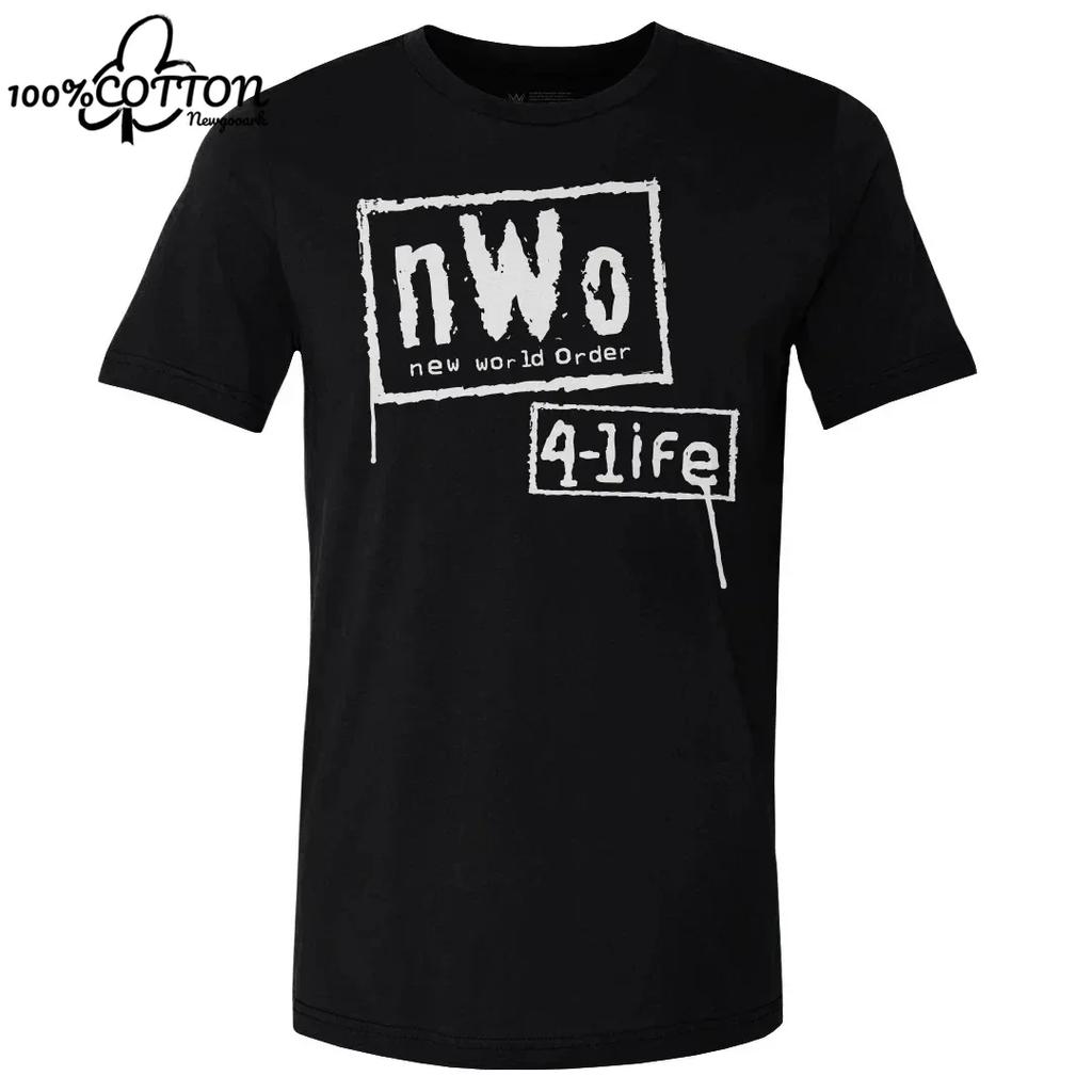 LE Рестлер Черная Ретро Графическая Футболка nWo для Мужчин Женщин Унисекс Мужская Футболка Повседневная Хлопковая С Коротким Рукавом Топы Футболки Одежда