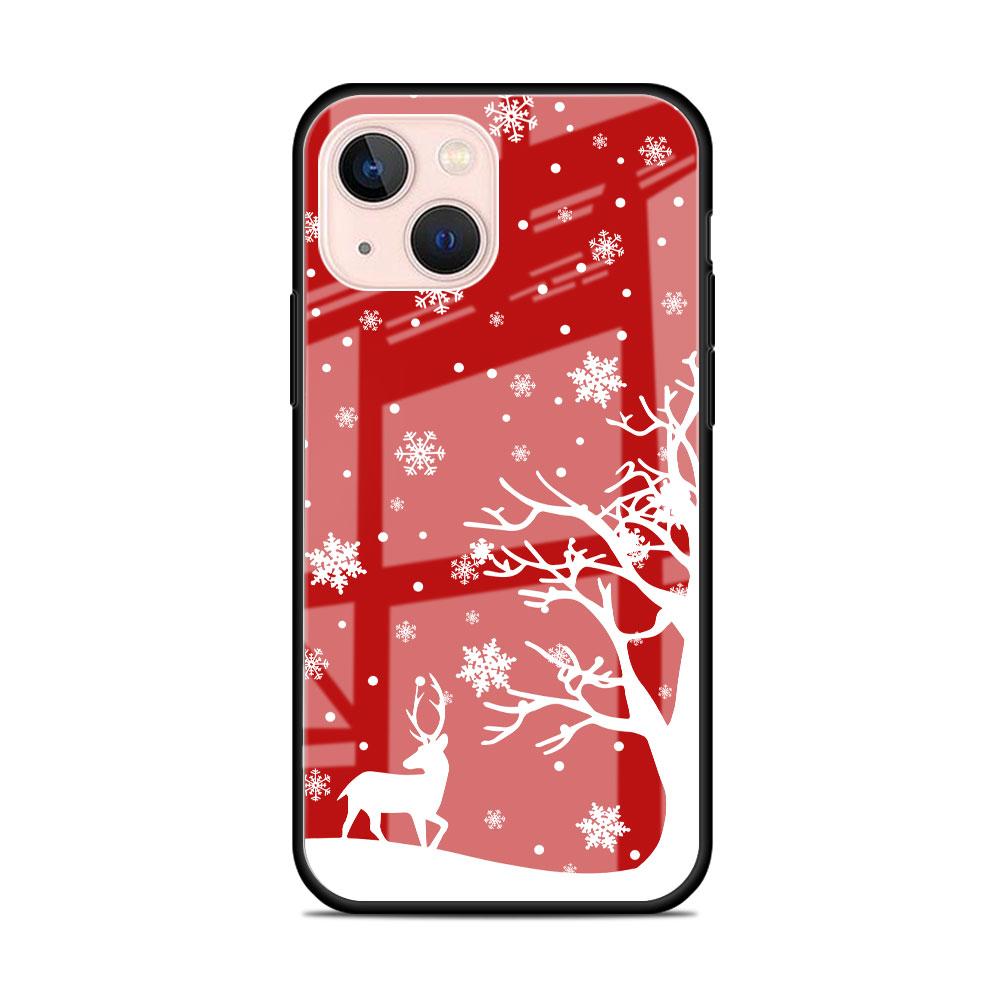 Рождественский мультяшный снеговик стеклянный чехол для Apple iPhone 14 13 11 12 Pro 7 XR X XS Max 8 6 6s Plus SE 2022 закаленный телефон Tampa