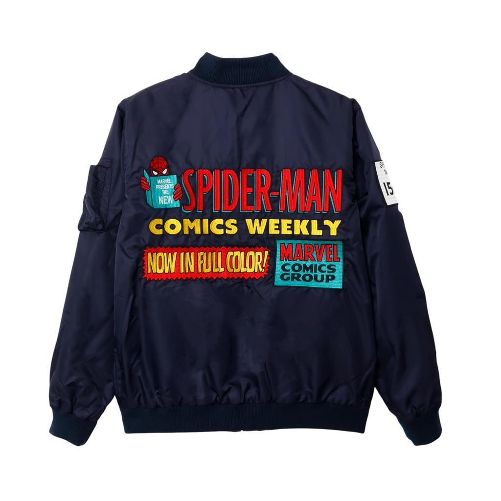 Small Planet Marvel Reversible Sukajan Large Jacket, Spider-Man,
