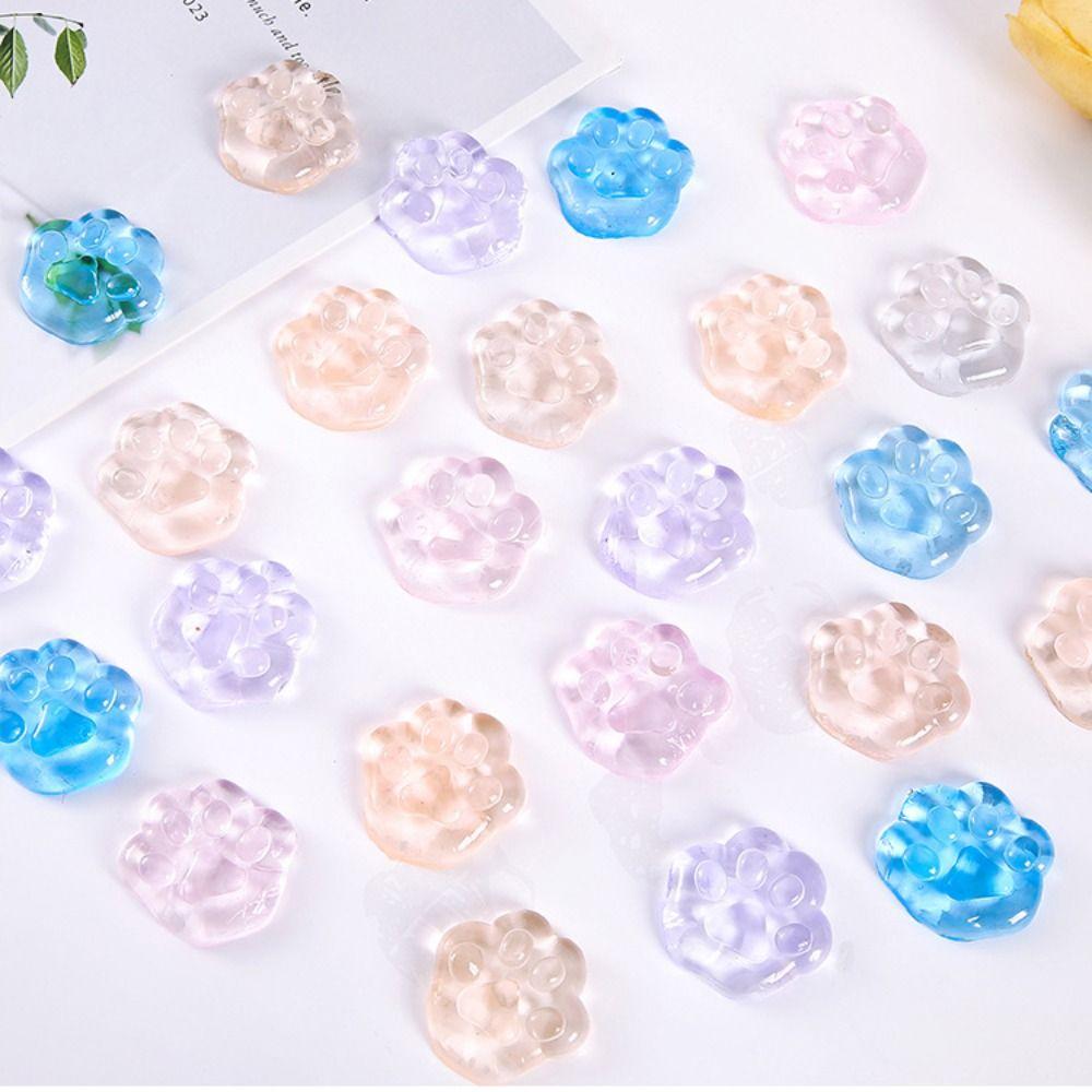 Mochi Ice Block Stress Ball Toy Cube Cat Claw Stress Relief Squeeze Toy Kawaii Transparent Fidget Toy Mini Squishy Toys