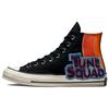 Space Jam X Chuck Taylor All Star 1970s Aerial Jam High Top Canvas Shoes Unisex Black and Orange Colour Blocking