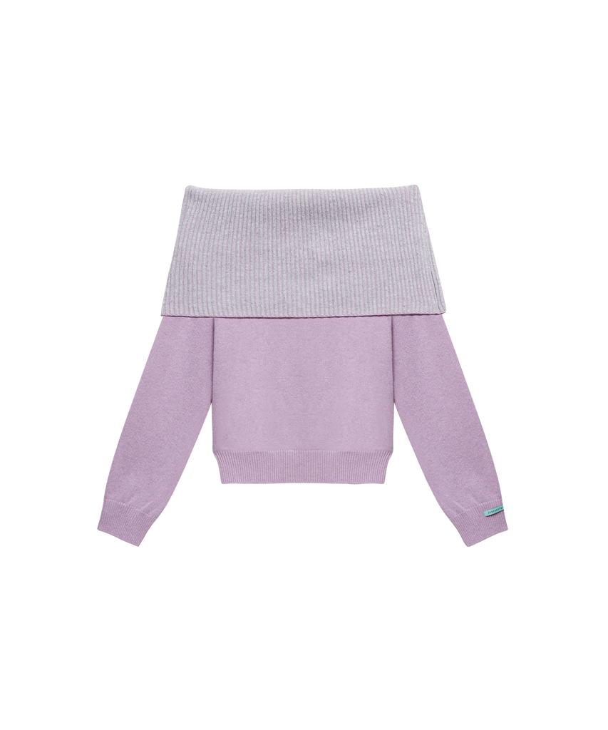INSTANTFUNK Wool Off-Shoulder Knit