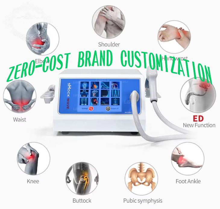 Extracorporal Shock Wave Device Pain Therapy Physiotherapy Pneumatics Shockwave for Relaxation Treatment Body Relax Massager Q80