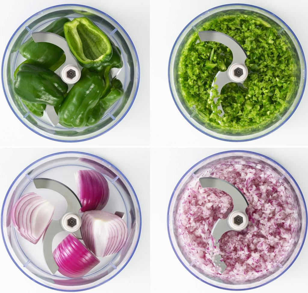 Yoshikawa New Kitchen Basic SJ3133 Easy-to-Press Food Processor with Chopping and Draining Function