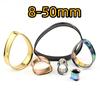 8-50mm Drop Shape Ear Gauges Tunnels Plugs Ear Stretcher Body Piercing Jewelry for Women Men
