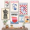 Modern Trendy Retro Vintage Chic Coffee Espresso Wall Art Prints Canvas Painting Poster Picture for Office Kitchen Home Decor