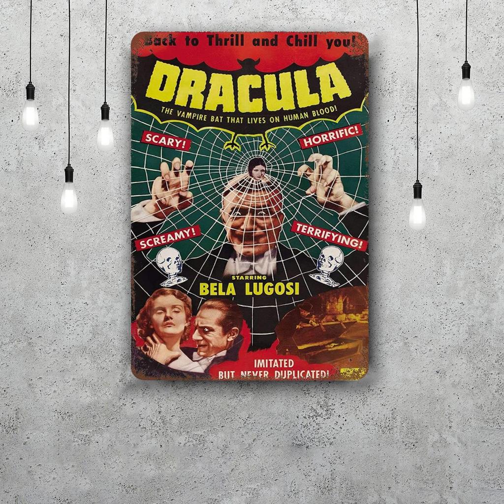 bela lugosi dracula actor Tin Sign Home Decor Wall Decor Art Wall Mural Room Decoration Decor Retro Metal Sign Plate Bar Posters
