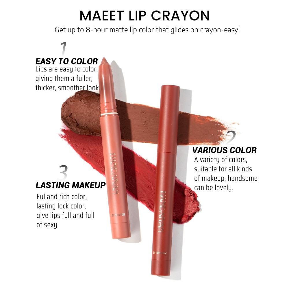 HANDAIYAN 6 Lippen Sûnder Plakke Om Cup Matte Red Pen Lip Line Pen Suit